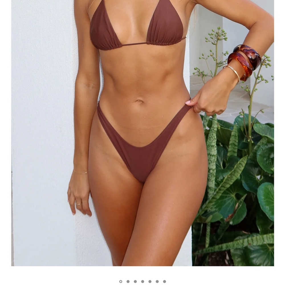White Fox Boutique Belmont Brown/chocolate bikini bottom